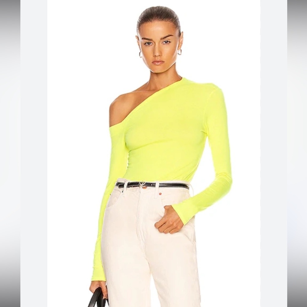 Enza Costa Off The Shoulder Brushed Supima Jersey Top NWOT
